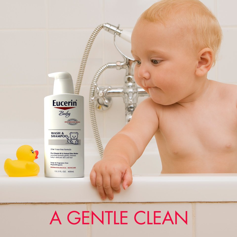 eucerin baby wash and shampoo