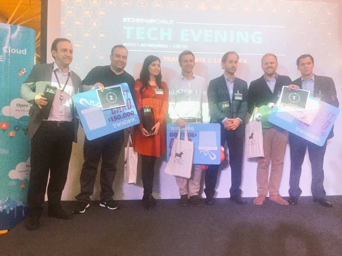Felicidades a los ganadores del #TechEvening de Transporte y Logística! 1er: <a href="/recorridoCL/">recorrido</a> 2ndo: <a href="/FracttalApp/">Fracttal</a> 3er: @Autofactcl 👏👏