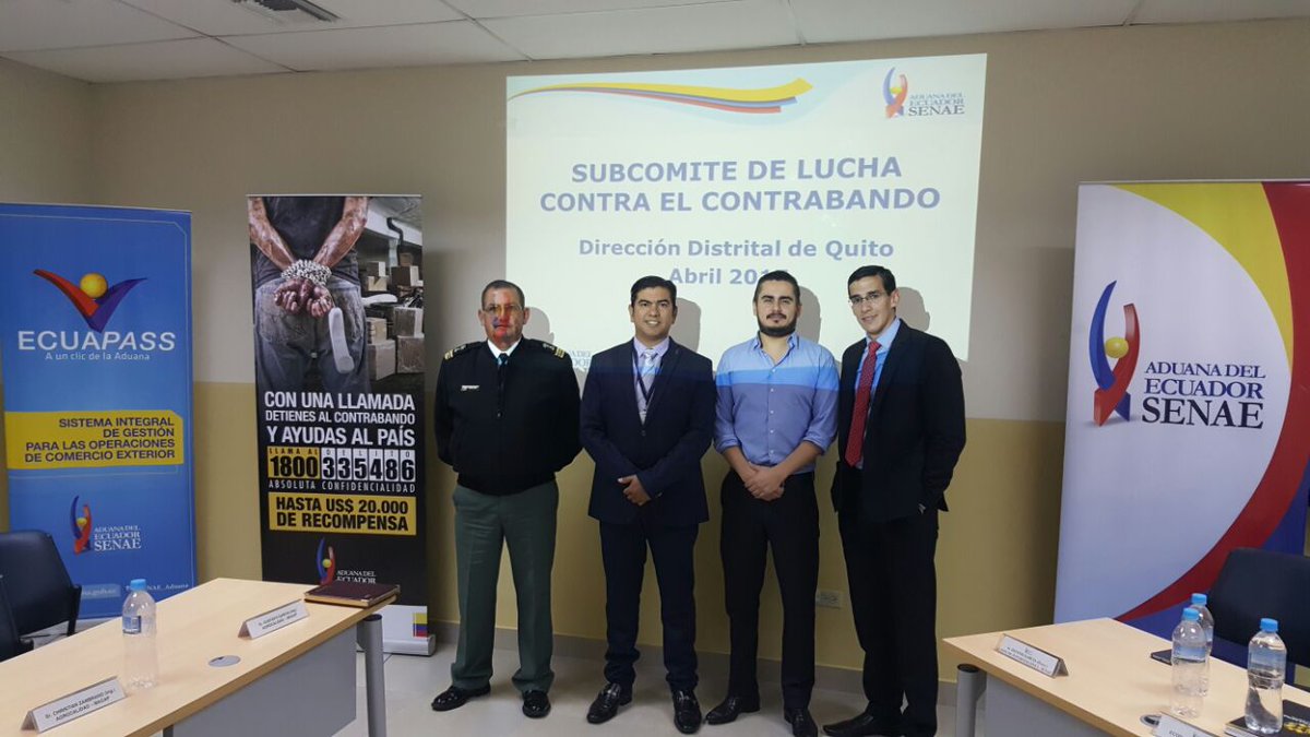 SENAE_Aduana on Twitter: "En #Quito se realizó el 1er Subcomite de Lucha Contra el Contrabando con actores del sector privado para la erradicación del contrabando… https://t.co/vj4LBIWzi4"