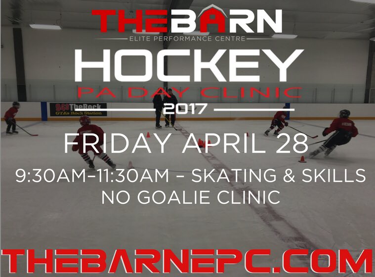 TheBarnEPC's tweet photo. #TheBarnEPC has #Hockey #PADay Clinic Featuring Skills & Skating! Spots are Still Available! Get Out & Better Your Game! #OutSkate #OutWork https://t.co/ANBiywJehv