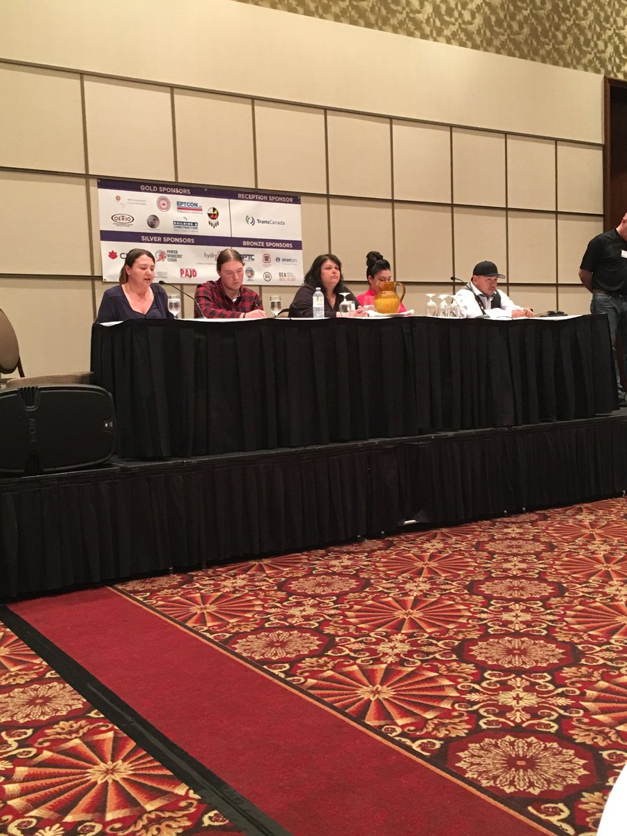 AboriginalApp's tweet photo. Our apprentice panel represents @UACanada @CUSW @IBEW_CCO https://t.co/cIOoBrPcXt