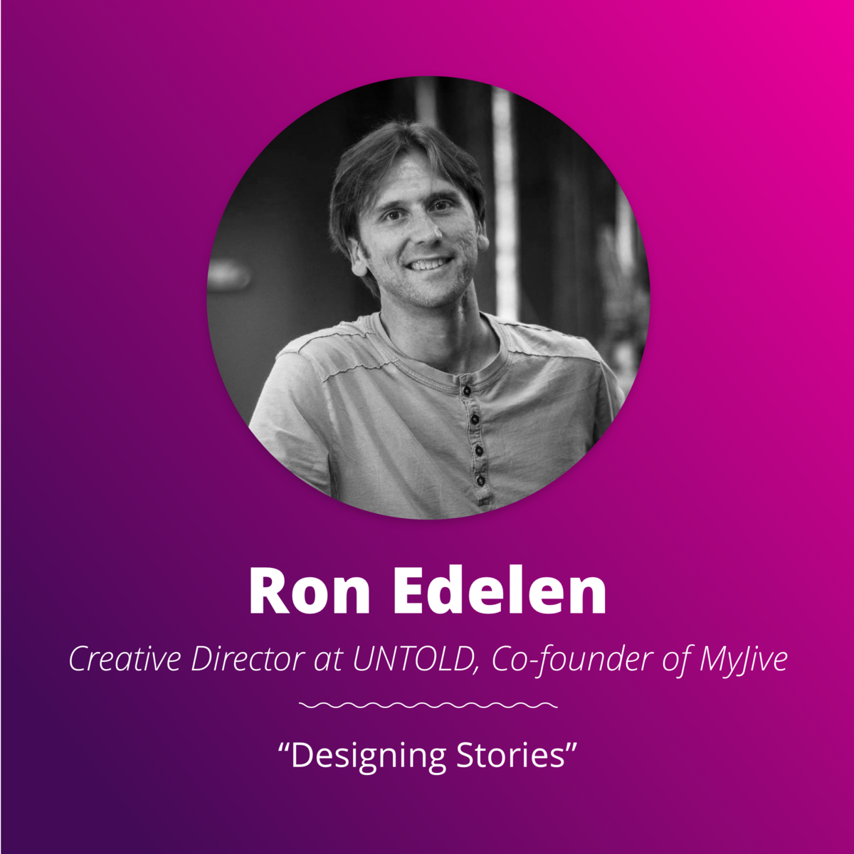 We're pumped to have <a href="/myjive/">Myjive</a>'s <a href="/Ronedelen/">Ron Edelen</a> speaking at #fusionconf17 next week! Grab your tix now to hear "Designing Stories" #design