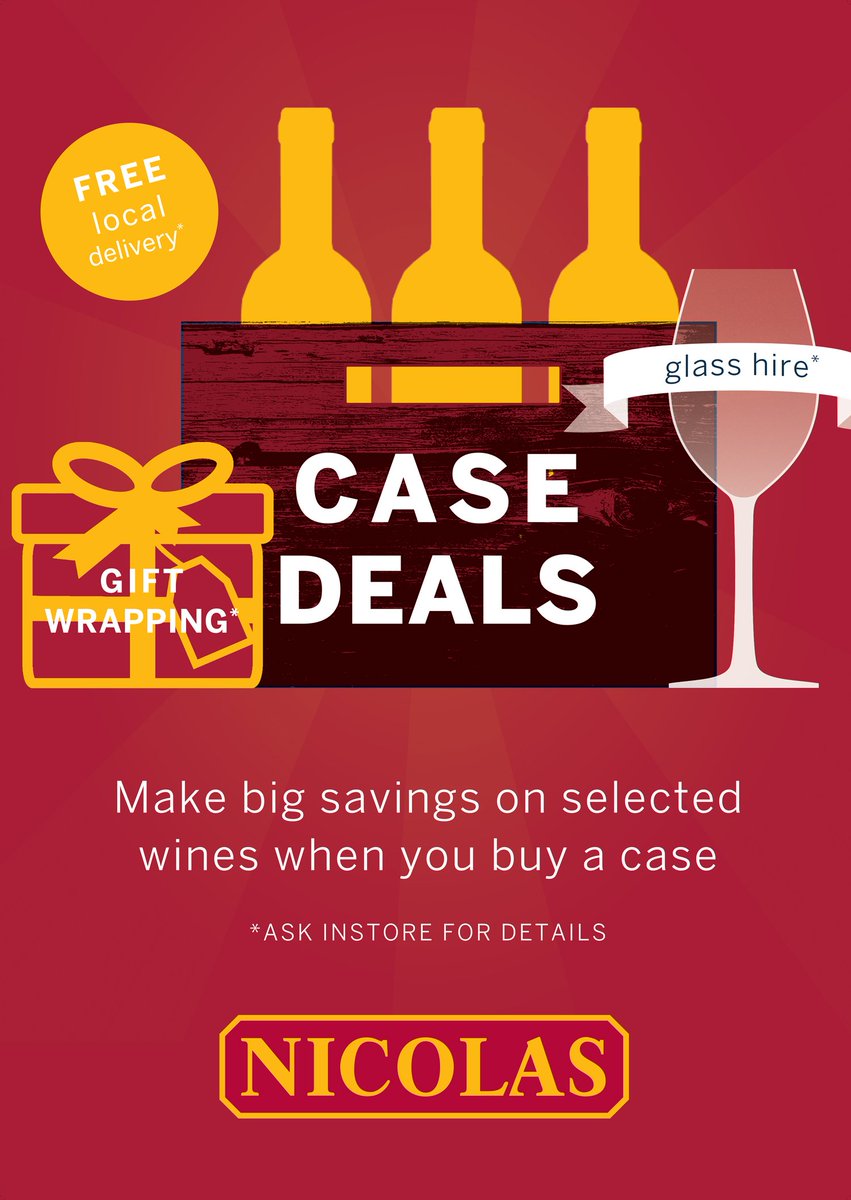 NICofSmithfield's tweet photo. Stock up your Wine Racks, see us in store @NICofSmithfield for your #wine #promotions #winelover https://t.co/yMxlLTDrgp