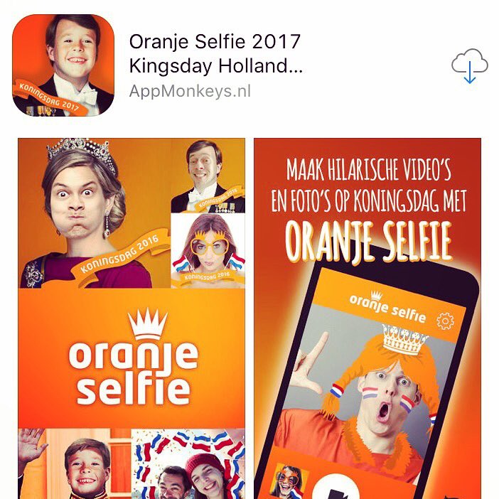 AppMonkeys's tweet photo. De leukste Koningsdag app voor iPhone!!
https://t.co/V3BhSK9R4G leuk! 
#koningsdag #kingsday #koningsdag2017 #amsterdam https://t.co/g2j8Kk0MBh