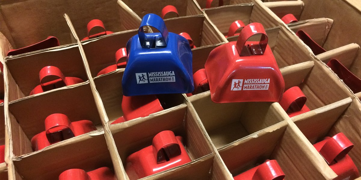 Cowbells have arrived! Get ready to make some noise on Race Weekend! #RunThisCity