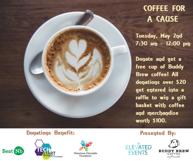 KimKWander's tweet image. Visit @BuddyBrewCoffee (Kenn or Hyde Park) on 5/2 for free coffee! #givedaytb2017 @beatnb @4TechStart @WestchaseCF tinyurl.com/lulqb5d