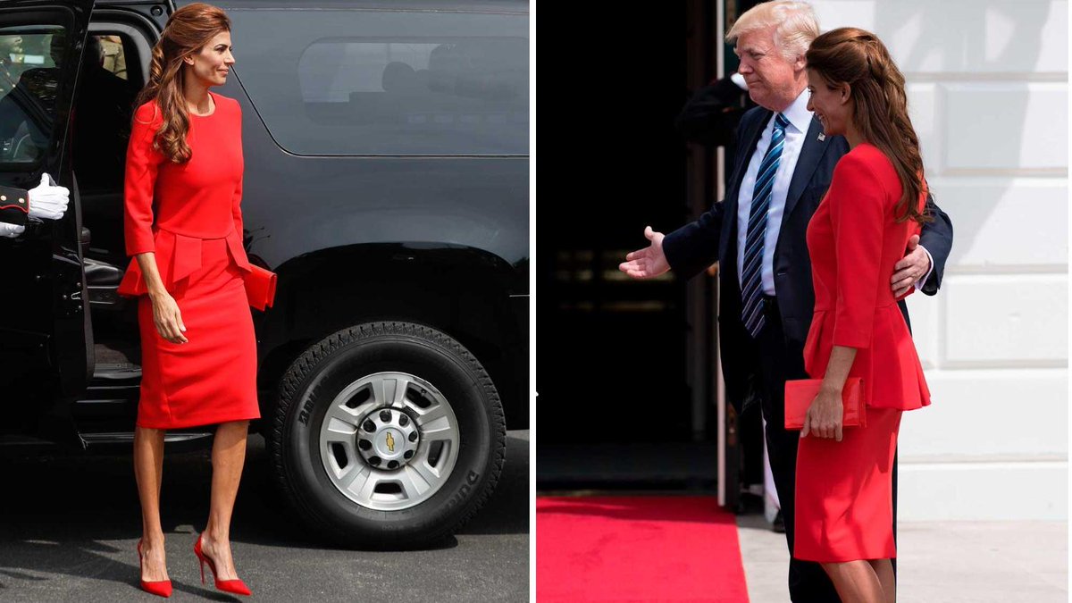 LANACION's tweet photo. Duelazo de estilos: Juliana Awada y Melania Trump, los looks de las damas del poder https://t.co/LVU1Vp7Wnb https://t.co/6XWxgH9Ev7