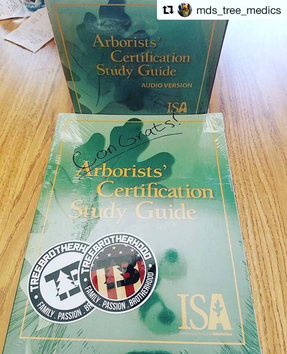 Congratulations to @md_tree_medics(Instagram) for winning the ISA Certification Study Guide set! #education #ISA #arborist #contest #winner