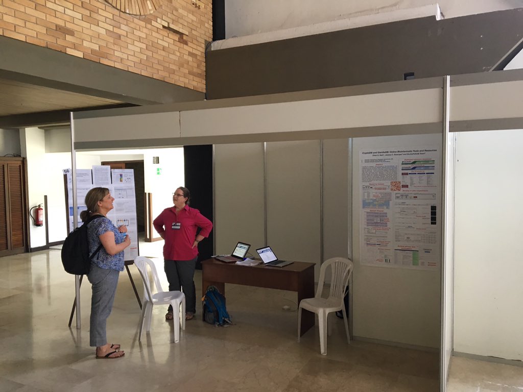 veupathdb's tweet photo. We have a very busy #CryptoDB & #GiardiaDB help desk at the 6th annual cryptosporidium and giardia international conference in Havana, Cuba https://t.co/KXPUaRVCPv
