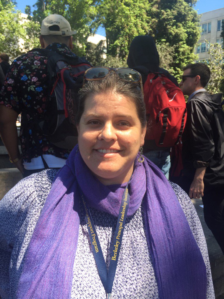 BHS principal came to Civic Center Park to make sure students were safe. "They engaged in thoughtful discussion"