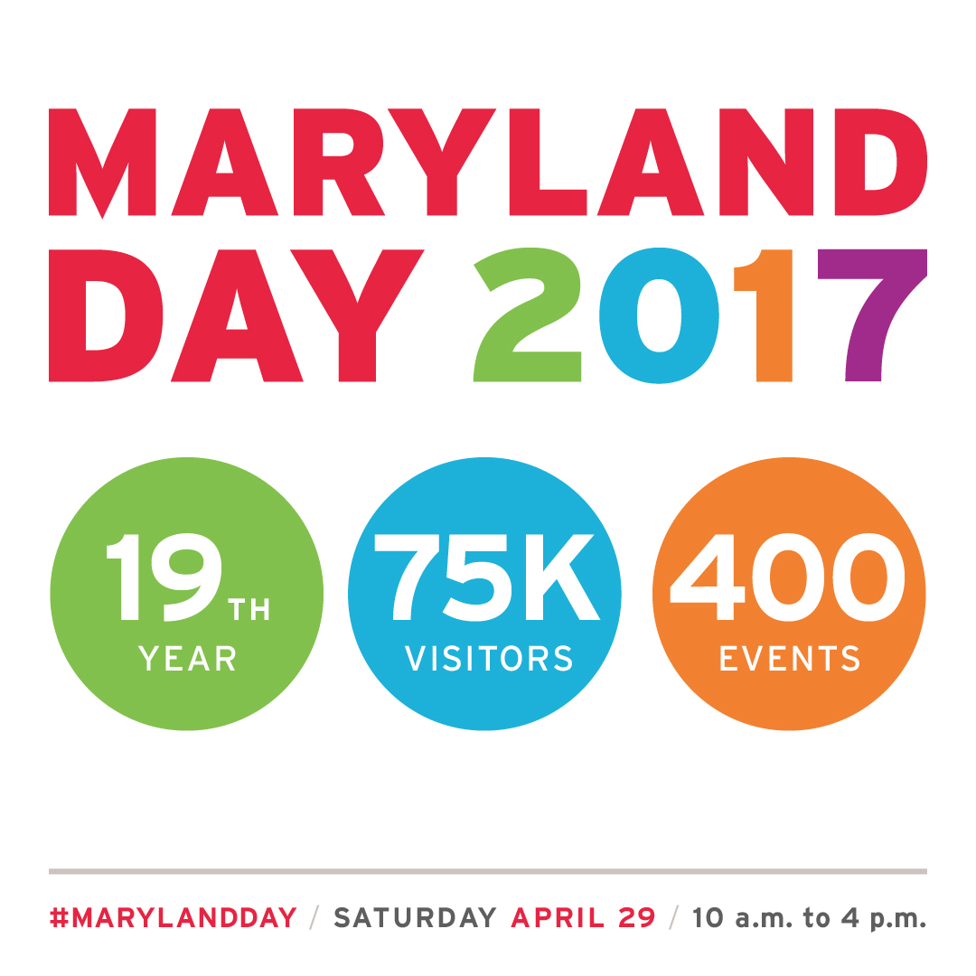 Come have a blast with us on #MarylandDay and explore our world of fearless ideas. See it all at marylandday.umd.edu