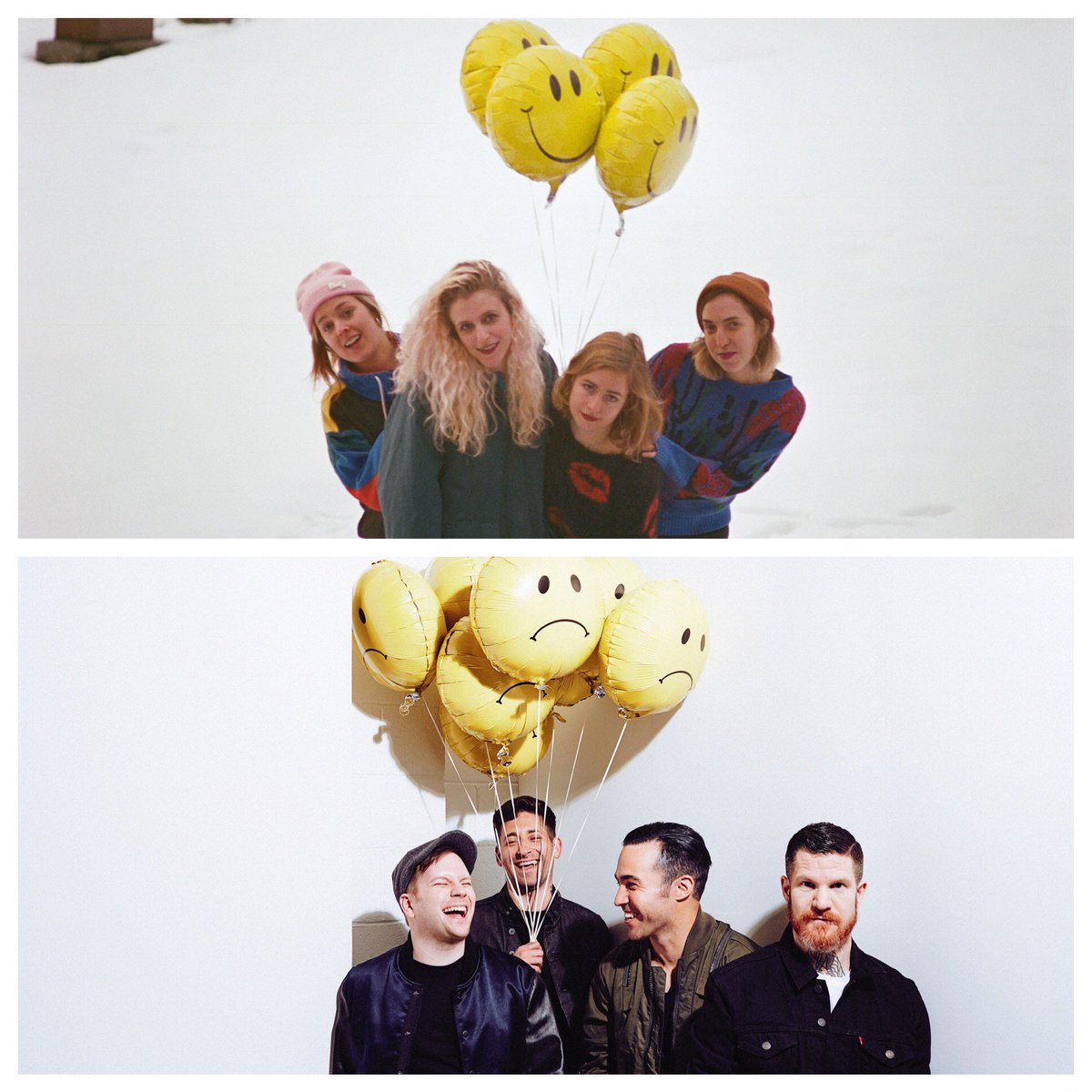 hardlyart's tweet photo. Something seems a little...familiar about Fall Out Boy's new press photo... https://t.co/GulIllfPEw