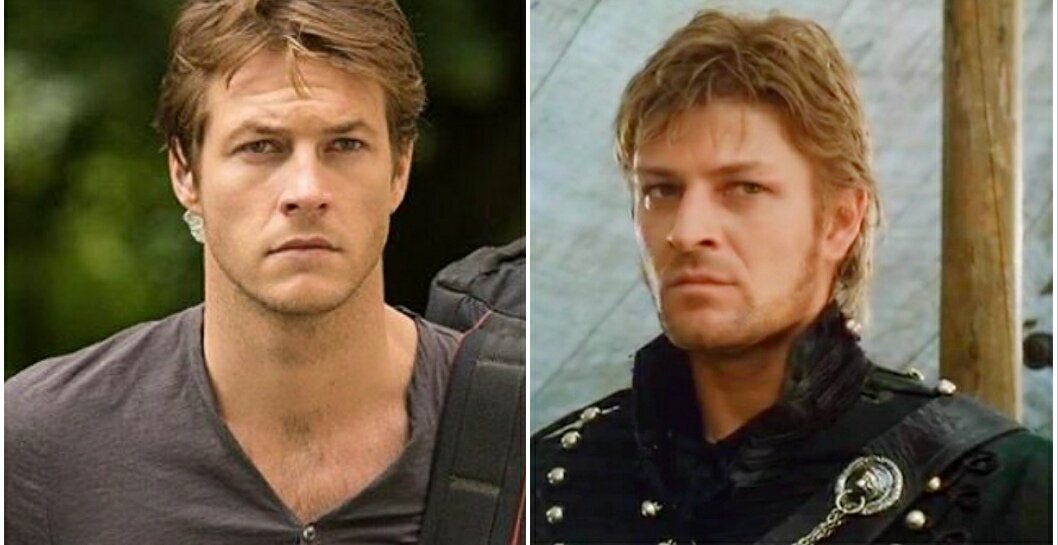 ModernEddard's tweet photo. They have to be related! They just have to be! #SeanBean #LukeBracey https://t.co/ZeON3tdN4D