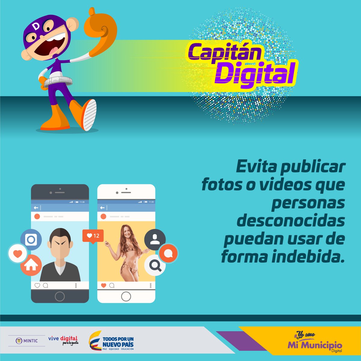 AlcaldiaOvejas's tweet photo. Encuentra aquí los tips del capitán digital para que seas un héroe en internet ⇨ https://t.co/OkJjnXo6qD  #TipsCapitanDigital #MesDeLaNiñez https://t.co/GE7LYgTbhV
