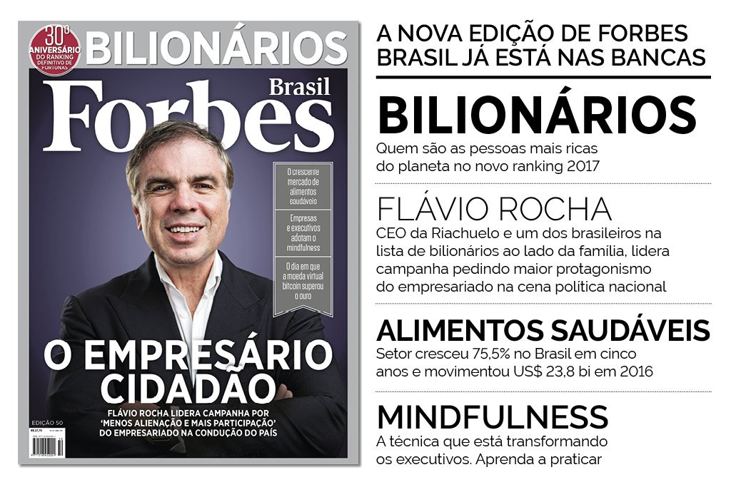 Resultado de imagem para Flavio Rocha empresário cidadão na capa da Forbes