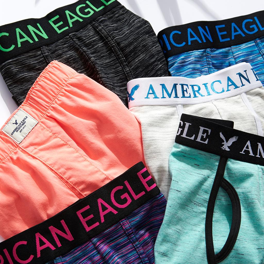 American Eagle on X: Men's underwear are 3 for $30 for a limited
