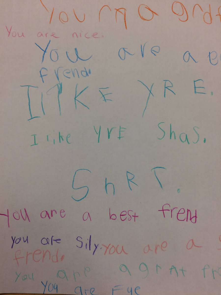 MrsKinderDodge's tweet photo. YOU are important! Writing compliments to classmates #youareimportant #weekwithouthate #killinitinK #teamwestgate https://t.co/sf7MFtYxcY