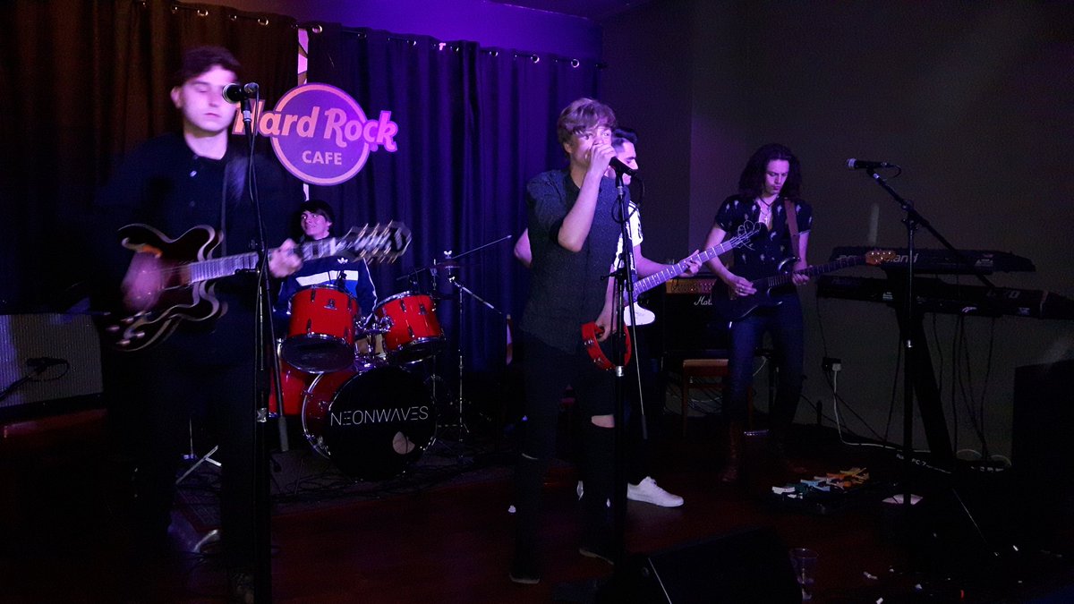 Final band at the Glasgow Live's #HardRockRising heat are The Asuras.