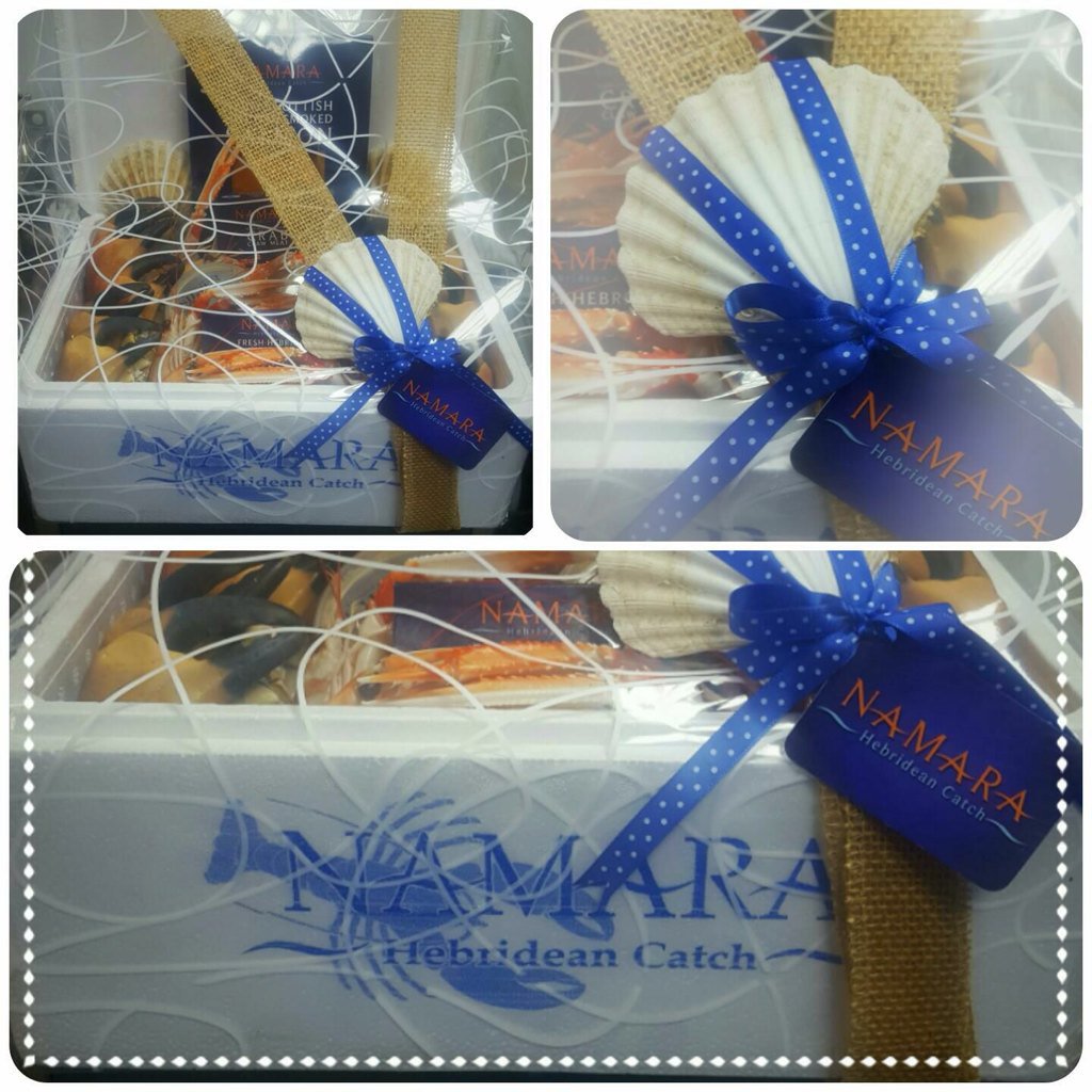 Don't forget - we do bespoke hampers too! This was one of our orders earlier today #hebridean Seafood