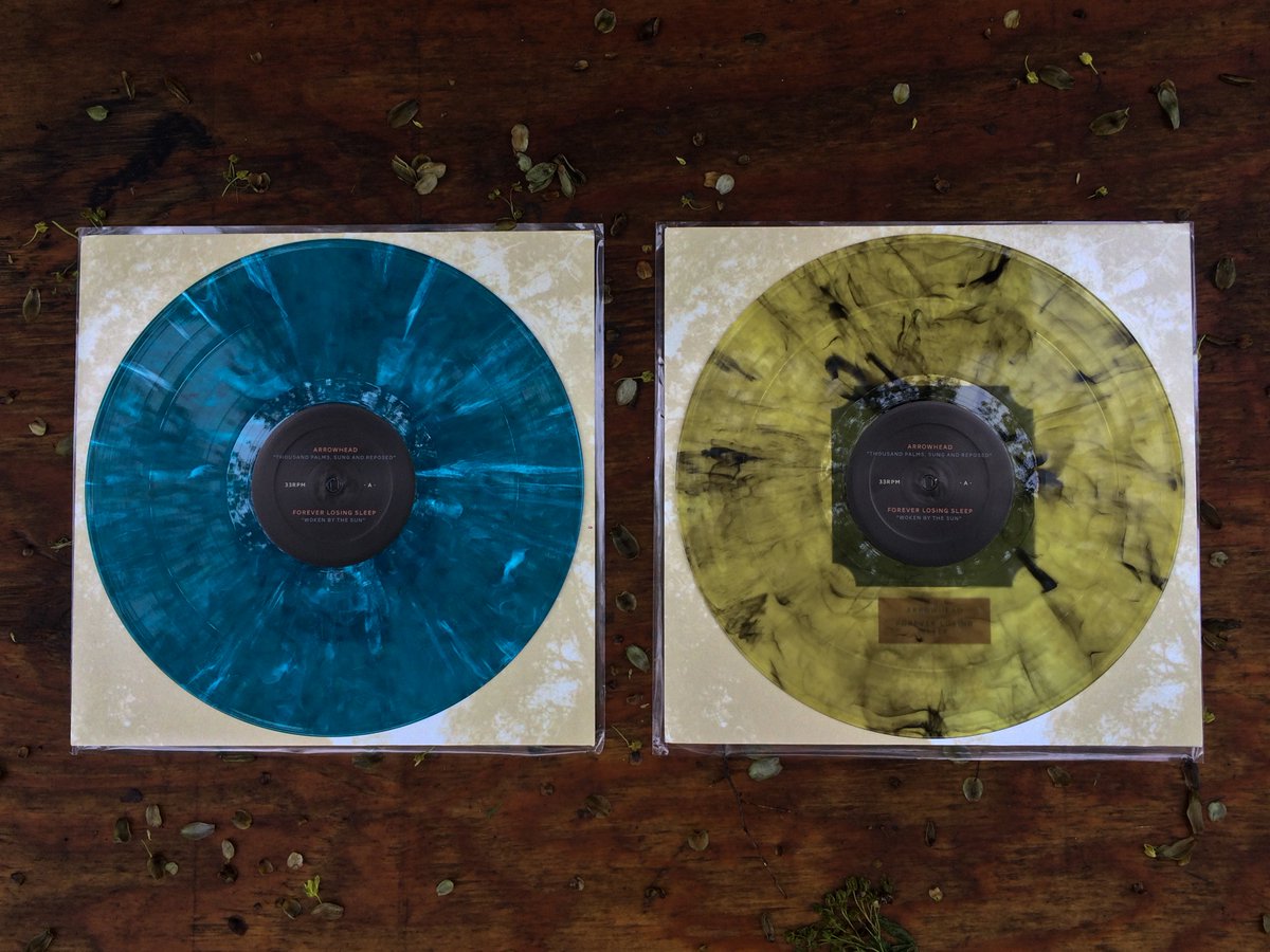 ArrowheadMA's tweet photo. We now officially have copies of our vinyl! Orders will be shipping out today, and we’ll have them at our show this weekend in Florence, MA! https://t.co/buZ9mQFCua