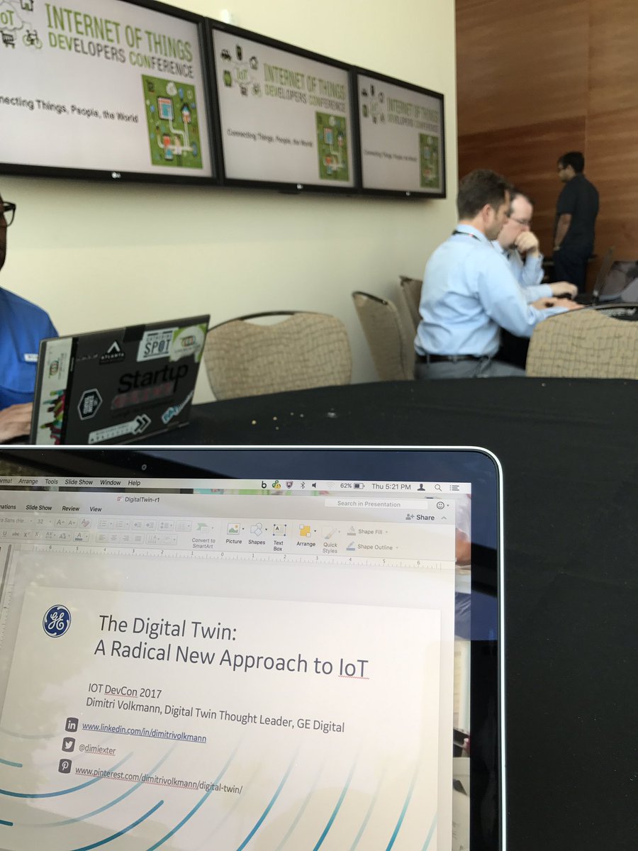 dimiexter's tweet image. Getting ready to talk #digitaltwin at #iotdevcon @GE_Digital #industrialinternet