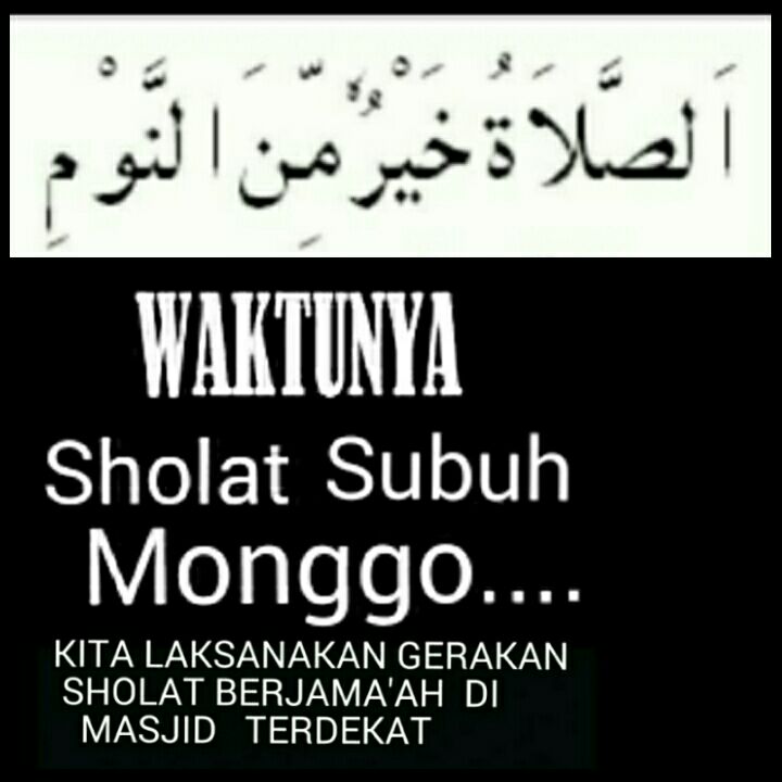 Waktu Nya Sholat Subuh