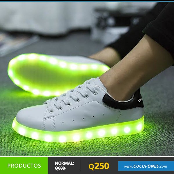 escocés Concesión estoy de acuerdo con Cucupones Guatemala Twitterissä: "Ilumina cada paso que das con un par de  tennis LED blancos. Son 7 colores de luz continua. https://t.co/JnMY86EBuk  #ZapatosLED #TennisLED https://t.co/tWYsVV4LwV" / Twitter