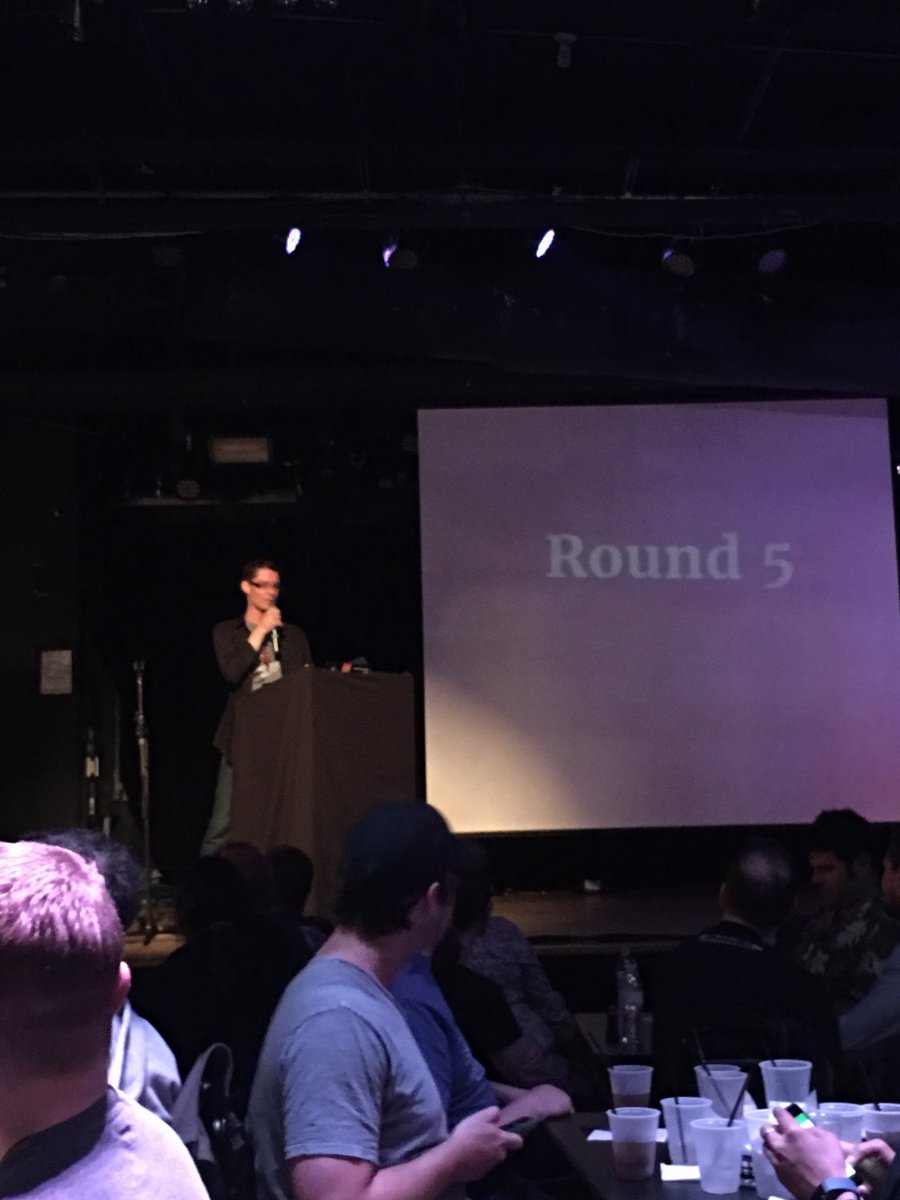 sugaroverflow's tweet photo. @eaton ❤❤❤🎊👍 you are an amazing MC! 👏🏻👏🏻🙌🏻 #DrupalCon #DrupalTriviaNight https://t.co/tSTzn4YxGi