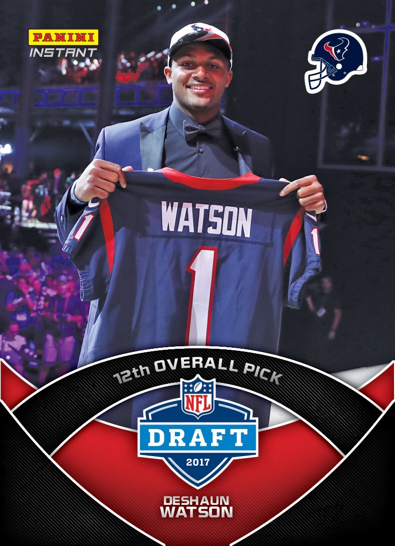 Thank you, @HoustonTexans. Blessed and ready to get to work. Loving this #NFLDraft #PaniniInstant card, go get opndr.se/32276