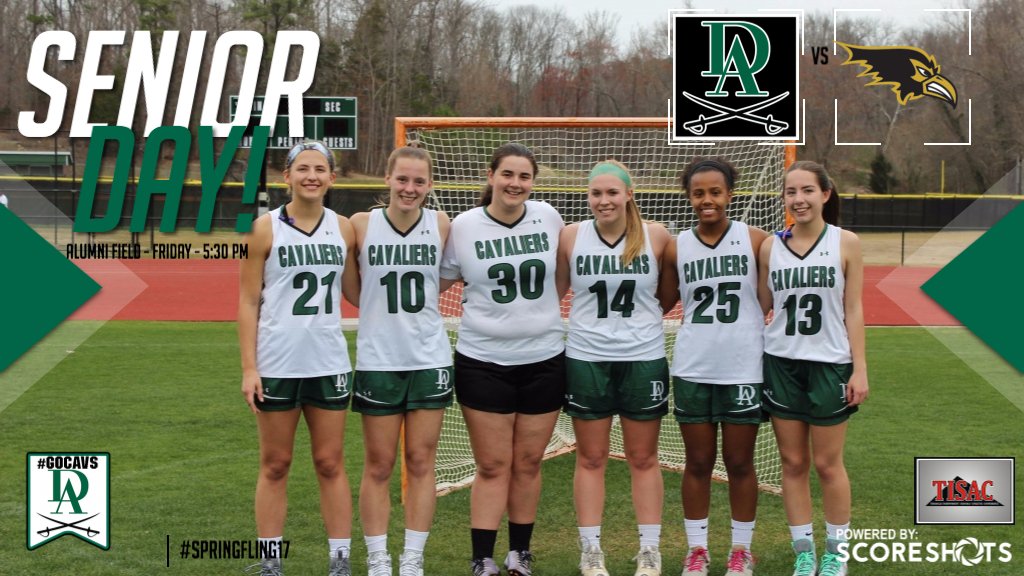 daathletics's tweet photo. Its Senior Day for Girls Lax as they host @Ravensathletics at 5:30 pm - celebrate #springfling17 and the glax seniors! @prepsnow https://t.co/qTxIIz50O2