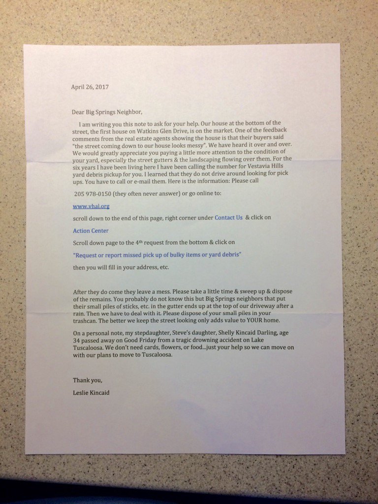 Okay- so this just happened??? How rude! We have a very well-kept yard thanks to Jim and Andy's Landscaping Service.