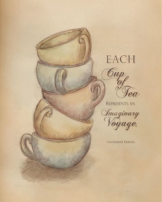 Each cup of tea represents an imaginary voyage. Where shall we go today? #tea #travel