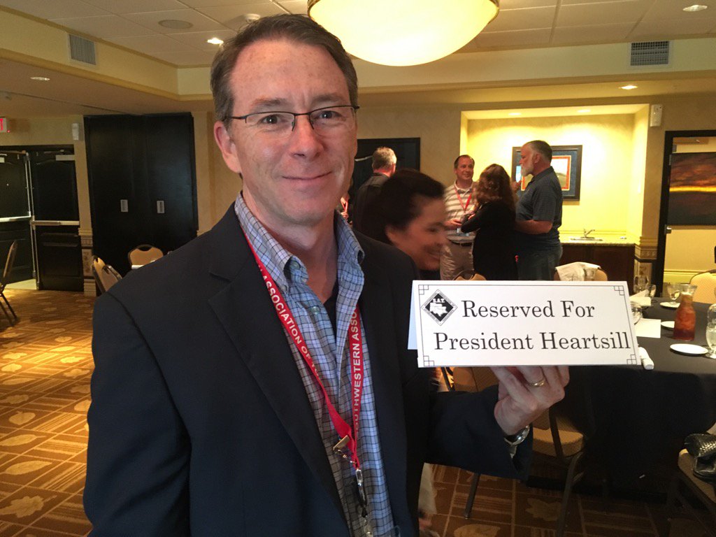 President's Reception. Proud of his sign #satspring17