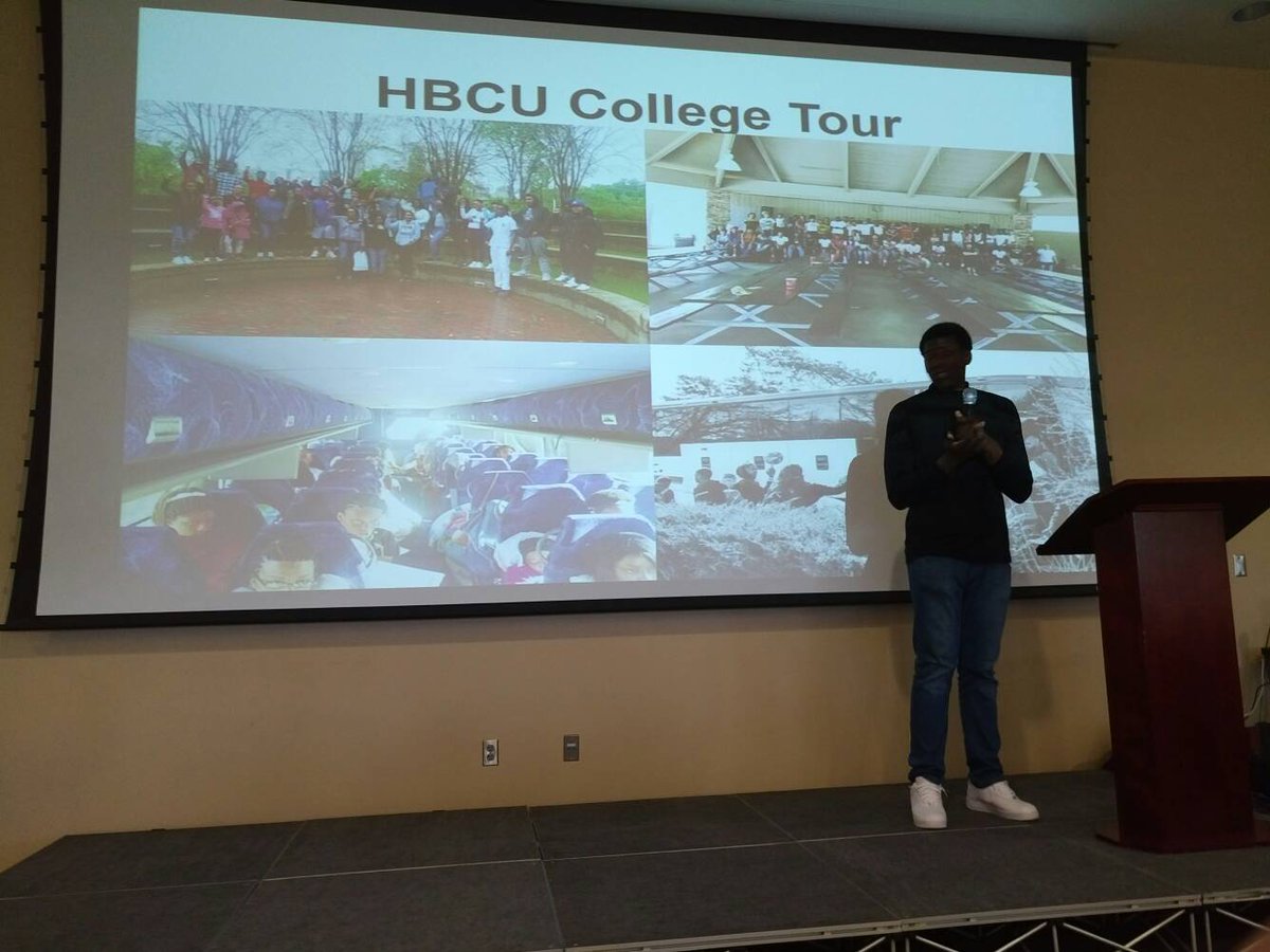 What a message from this King, sharing the power of experiential learning &amp; cultural relevancy #HBC tour #believeandachieve17