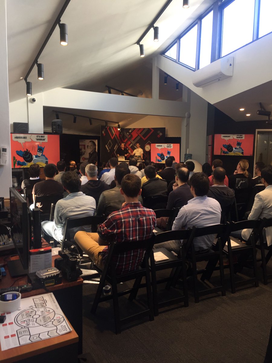 SSW_TV's tweet image. The #angularsuperpowers is on in Sydney today! Great to see a full house for @adamstephensen &amp;amp; @dunchunter