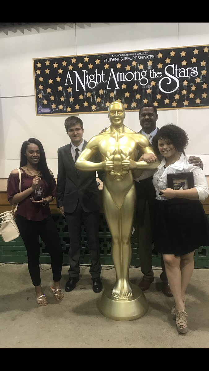The Student Support Services Outstanding Achievement Award goes to James Ellsworth, Nkenga Hamblin, &amp; Savannah Jones. Fairdale's Finest!!!