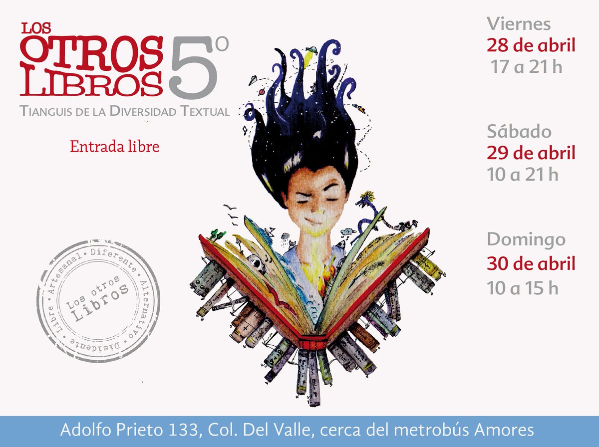 Te esperamos en @RadioUNAM con #LosOtrosLibros: Viernes 28, 5 pm, Sábado 29 y Domingo 30, 10 am #EntradaLibre #books #librosartesanales