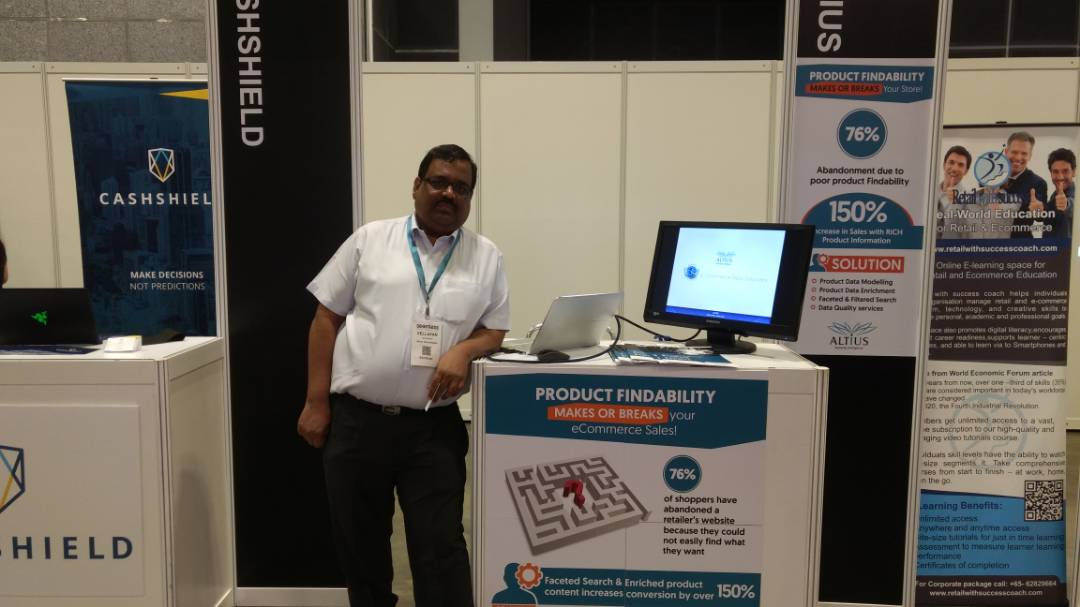 altius_solution's tweet photo. Altius Solution, your enriched product content and data partners, at the Seamless 2017, Singapore, with Mr. Vellayan Lakshmanan, CEO. https://t.co/8RNiDJYorP