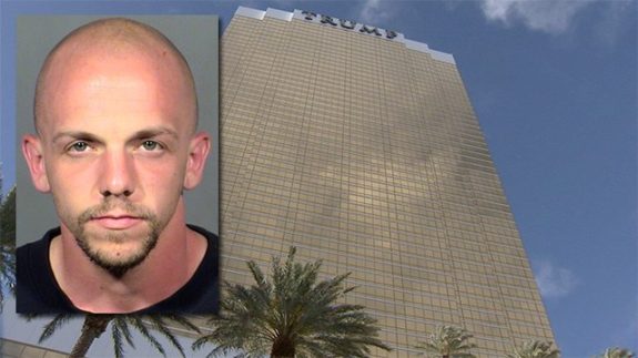 Left wing extremist sets fires at Trump International in Vegas