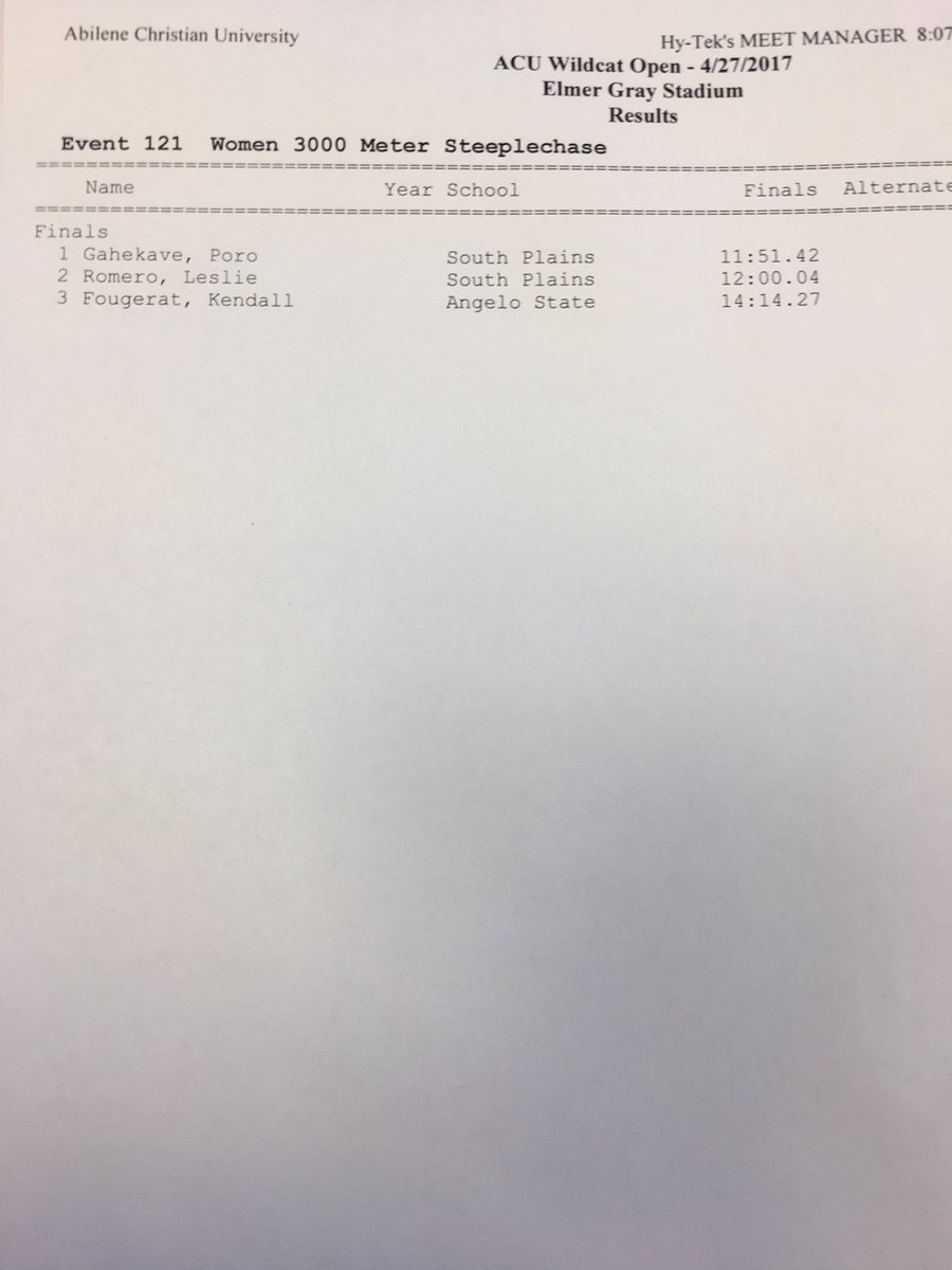 ACUsports's tweet photo. Women's SC, discus and shot out #WildcatOpen https://t.co/iS02rgdIUw