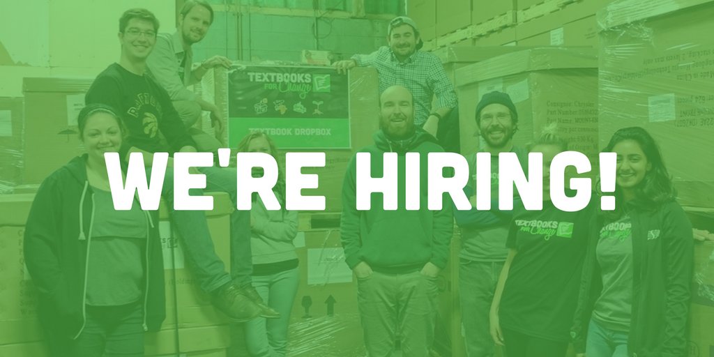 Textbooks4C's tweet image. Join us! We're hiring an experienced growth hacker with a passion for #socialchange:  buff.ly/2pYhwJS #socent #torontojob #bizdev