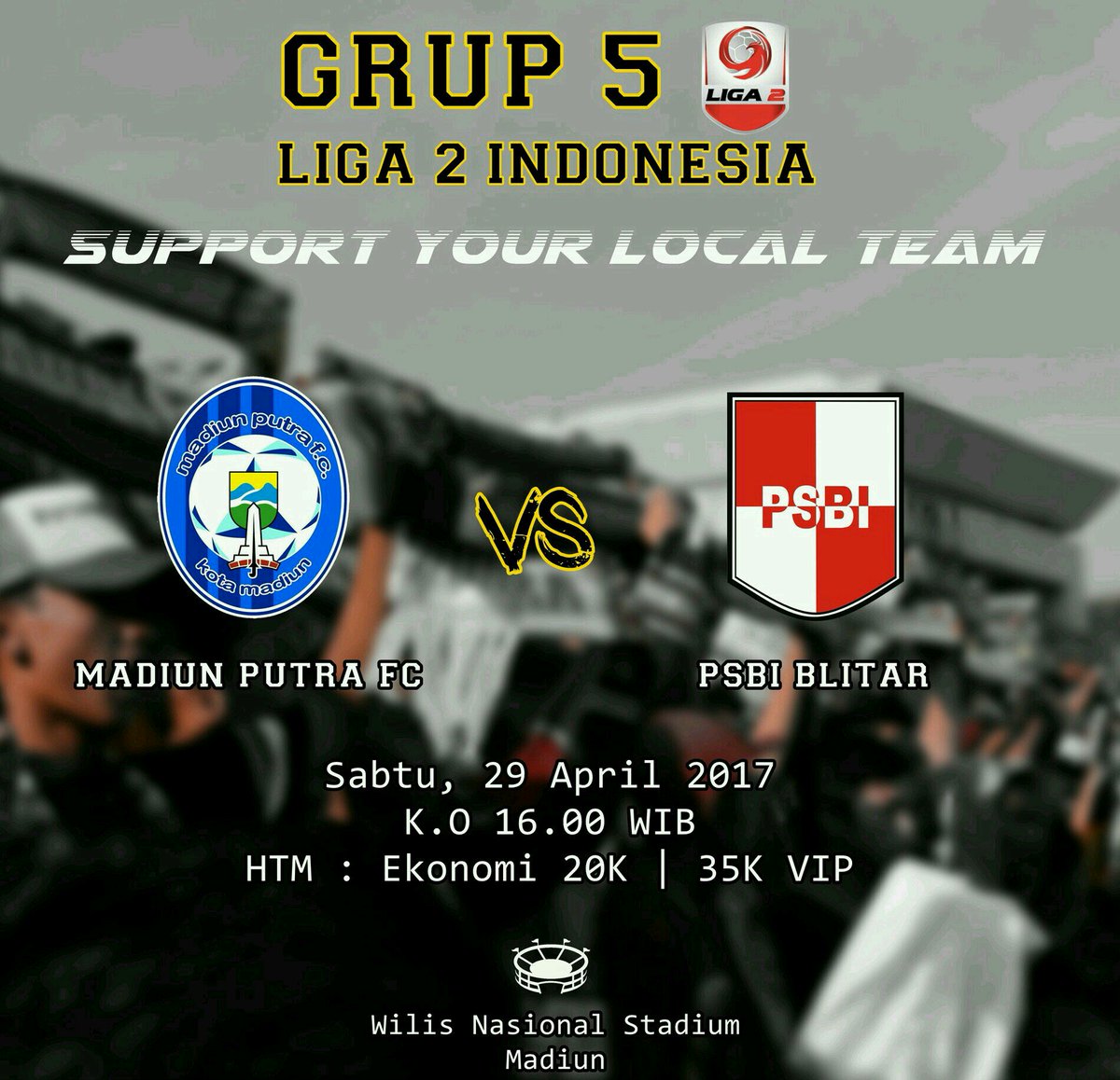 BlitarKabupaten's tweet photo. Besok 🕓, ⚽ PSBI BLITAR ⚽ Lanjutkan Laga di #Grup5 #Liga2Indonesia 🆚 MADIUN FC di Std. Wilis.
Ayo Support Kebanggaan Kab. Blitar u/ Raih Poin https://t.co/W6LsXvlXVy