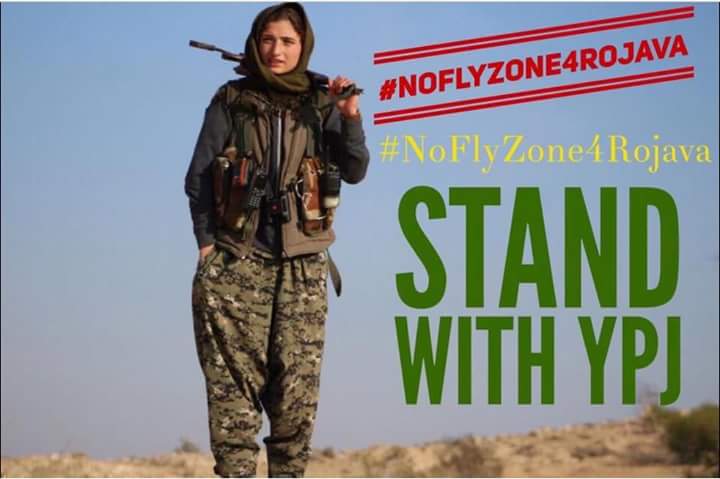 KhoshmanQado's tweet photo. Brave Kurdish female fighters have defeated barbaric ISIL in Kobane &amp; are now being attacked by Turkey. Support them pls #NoFlyZone4Rojava https://t.co/sQ8fvuRTH4