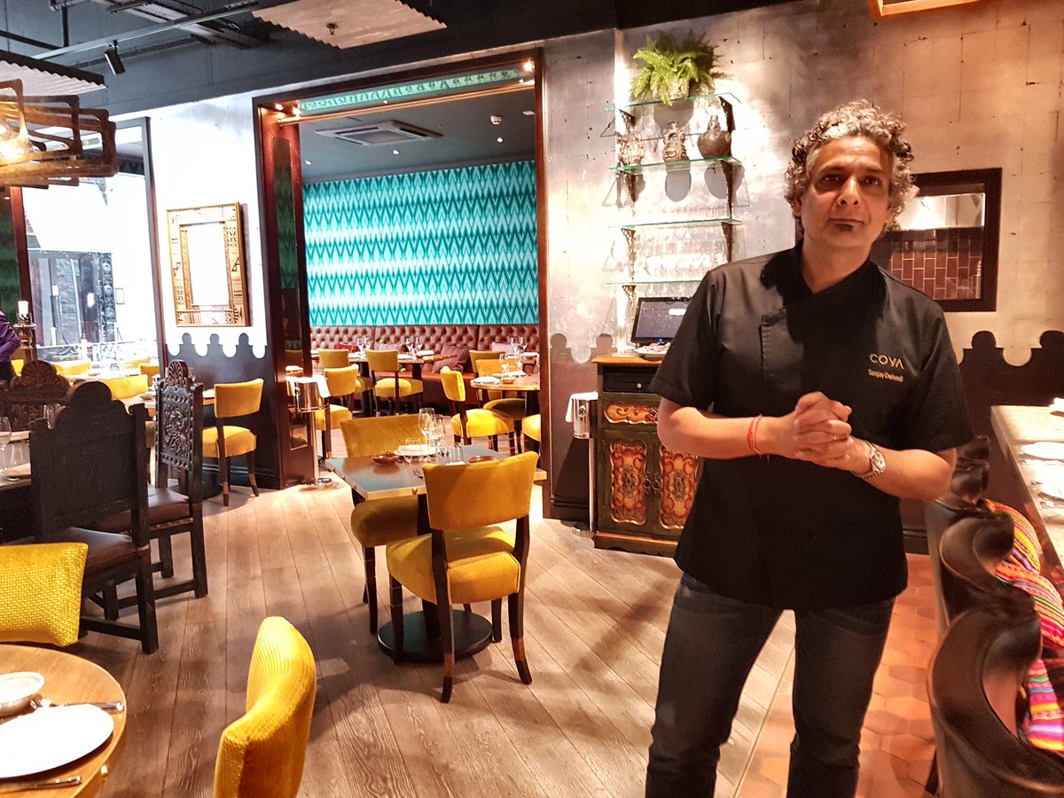 Richardvines's tweet photo. Chef @sanjdwivedi of @coyamayfair is read to open the beautiful Coya Angel Court next week. https://t.co/tL6cjcaqGI