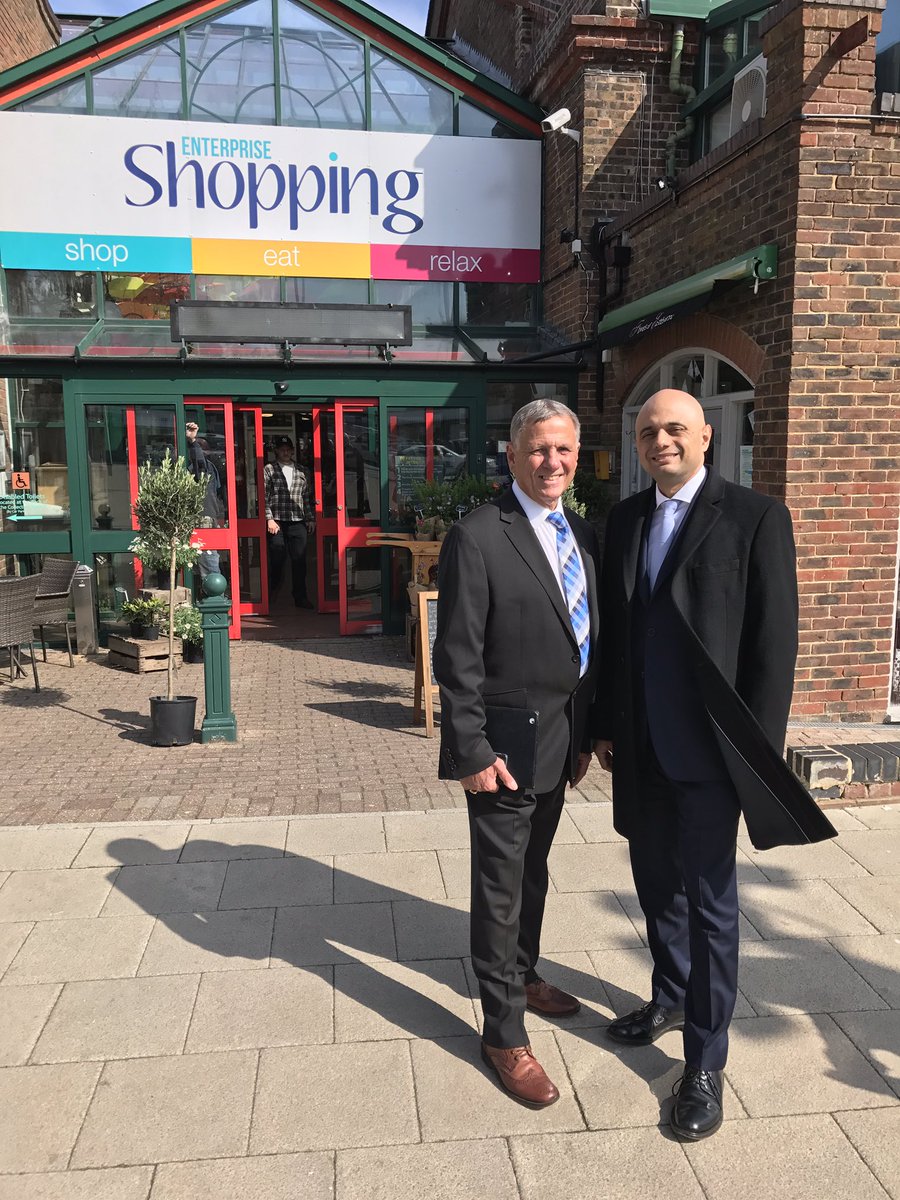 Our long standing candidate for Sovereign in the forthcoming county council election @CllrDaveE with <a href="/sajidjavid/">Sajid Javid</a> at @EnterpriseEbo