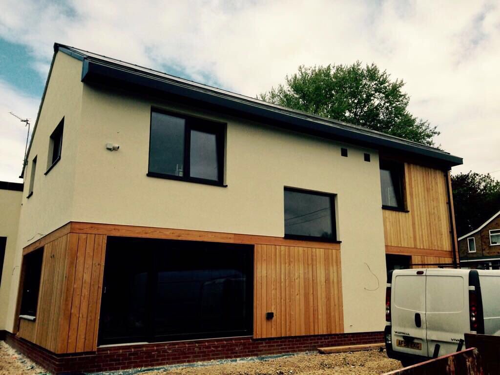 The Scaffold was removed yesterday revealing one #Passivhaus by #Kent build nearing completion in #York