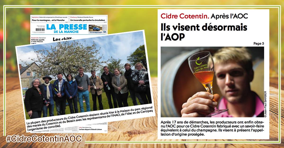 La fièvre du Cidre Cotentin AOC, plus jeune entité cidricole de France, a gagné la France.  🍾
En route vers l'Europe et l'AOP !