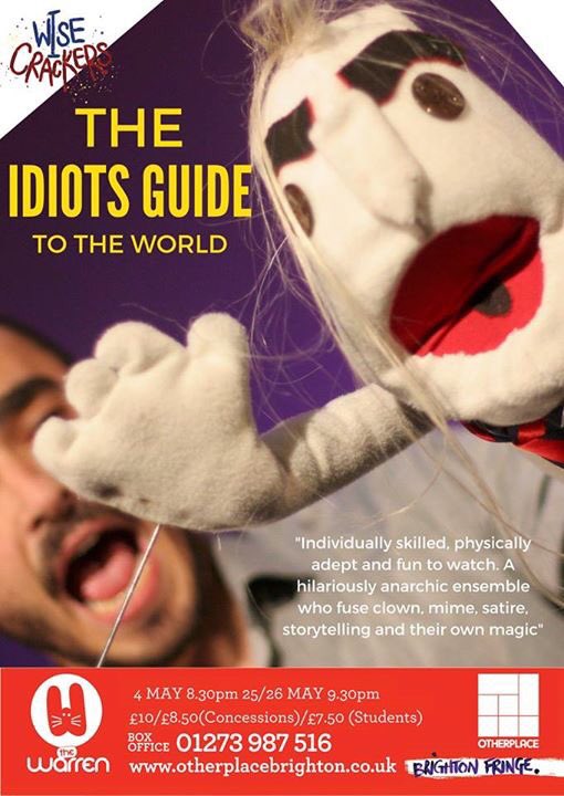 IdiotsTheatre's tweet photo. Come and join us at Brighton Fringe next Thursday! We'll be at The Warren Studio 2 at 20.30. See you there!
https://t.co/PztegWw1oS #Clown https://t.co/YWJ62jCopz