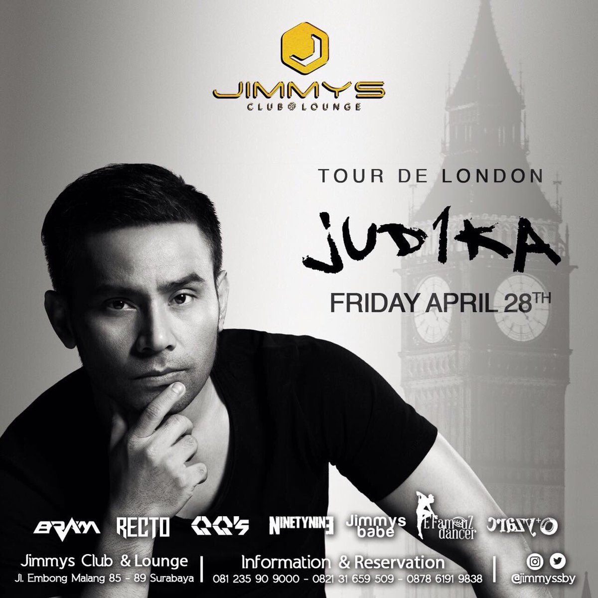 This Friday night only at <a href="/jimmyssby/">Jimmyssby</a> Tour De London featuring the one and only JUDIKA!