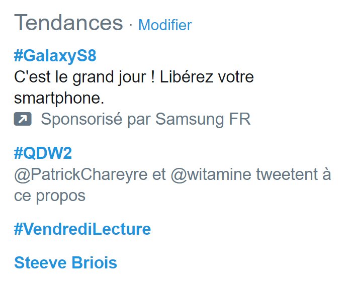 MaximeLegendre's tweet photo. C'est @TLargillier, tu peux lacher le bouton de RT  #queduweb #QDW2 https://t.co/fklnO6K8bx